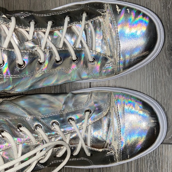 Jeffrey Campbell Ziggy hologram high tops Size 8 - Picture 5 of 5